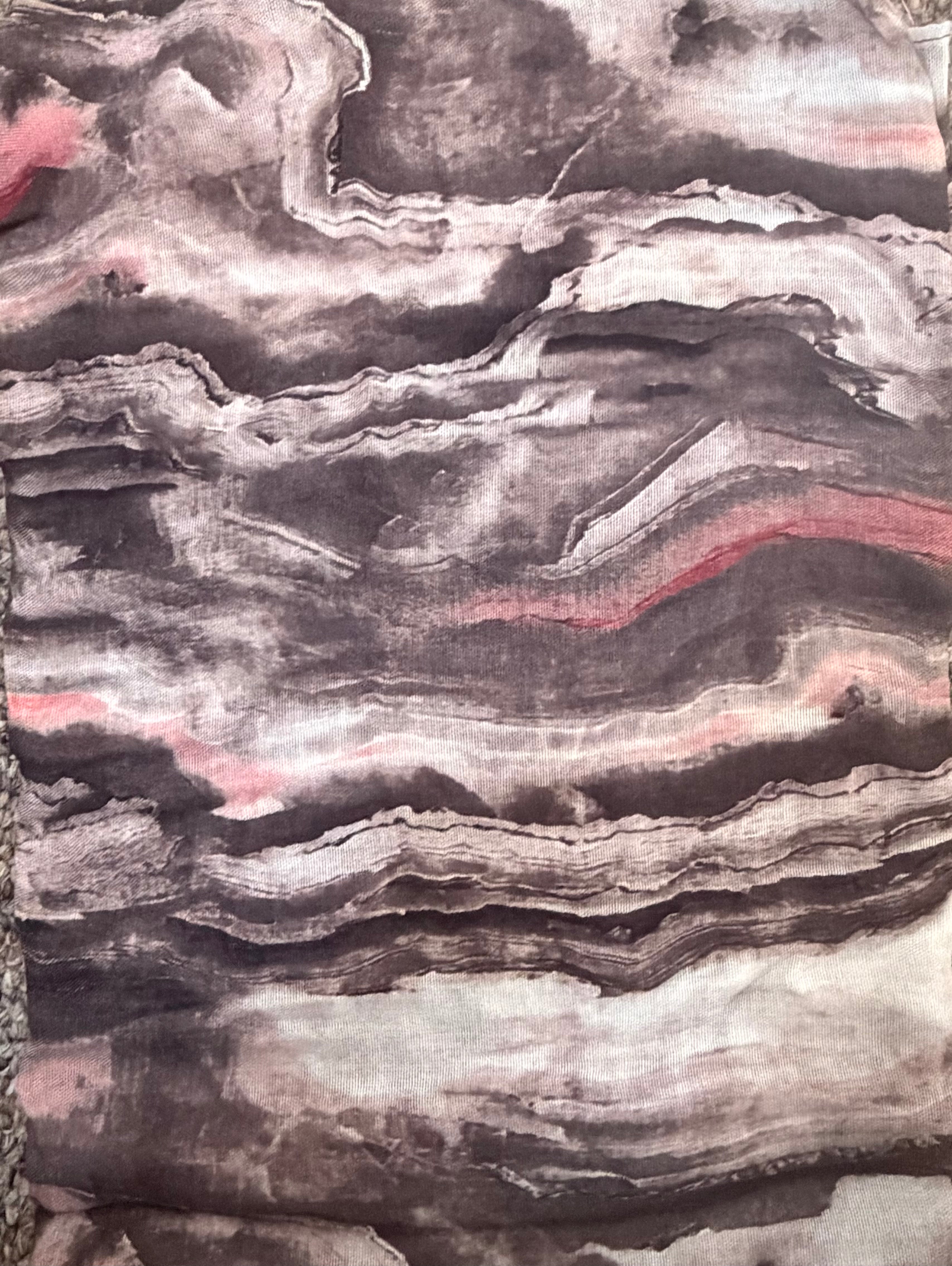 Modal Hijab Wave Print