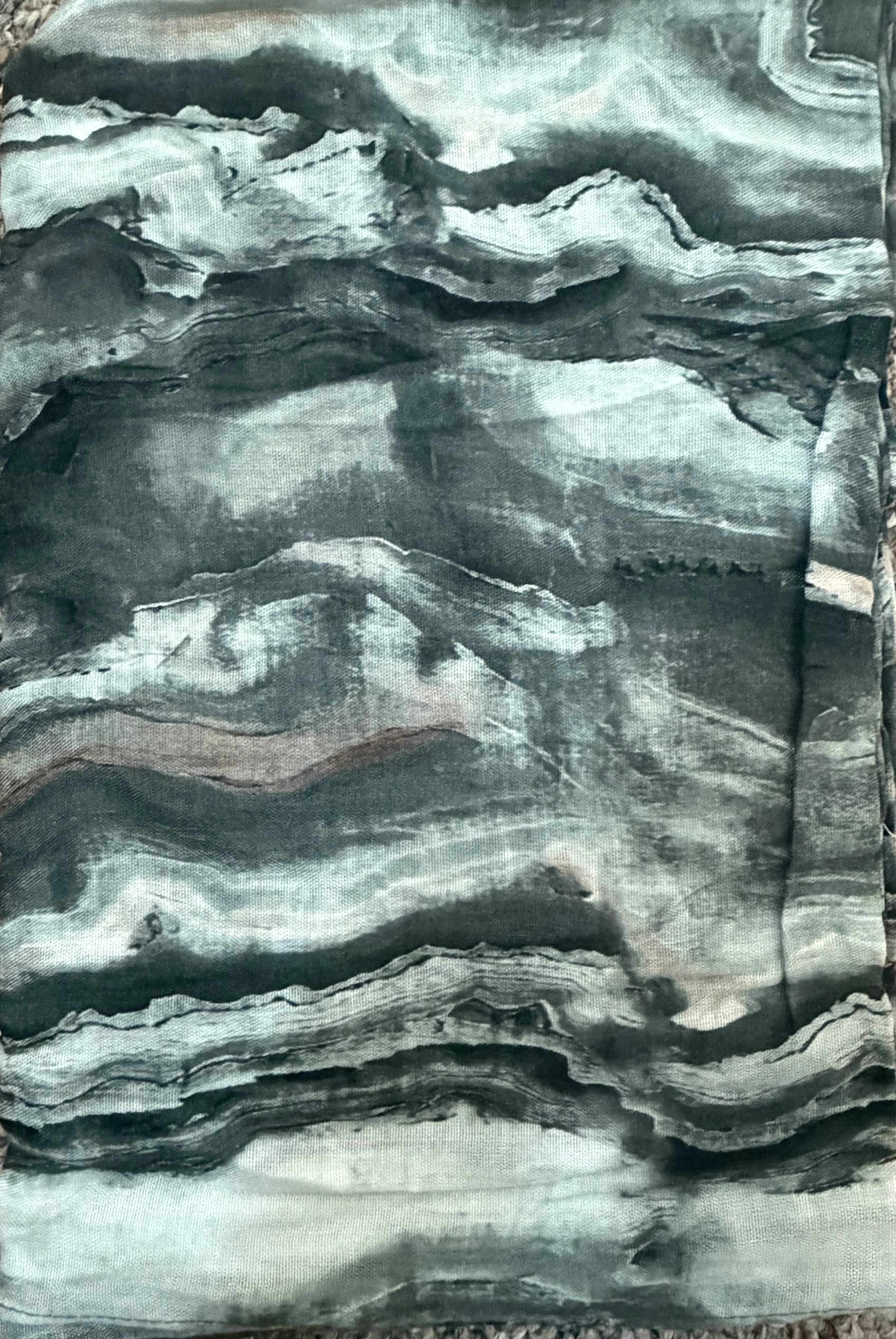 Modal Hijab Wave Print