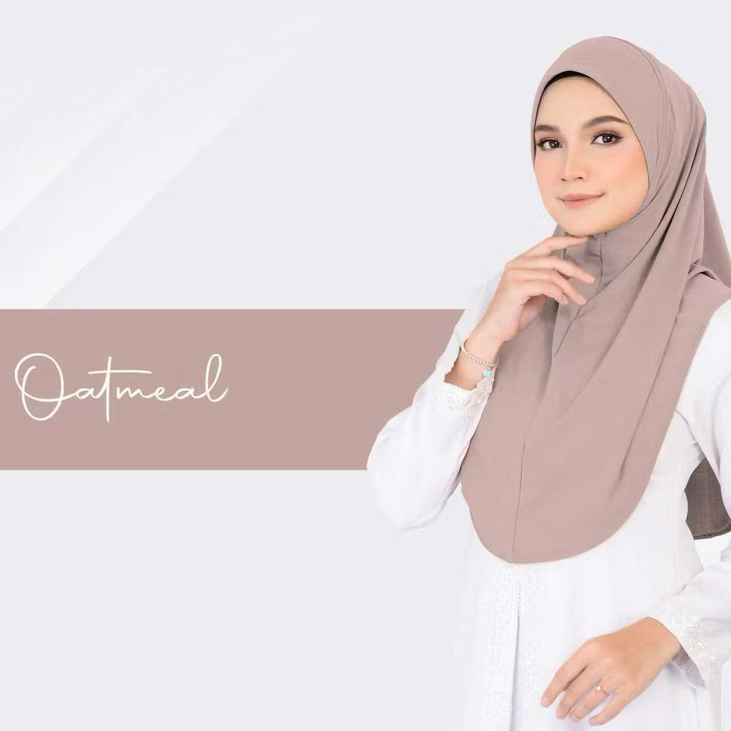 Instant Plain Moscrepe Hijab