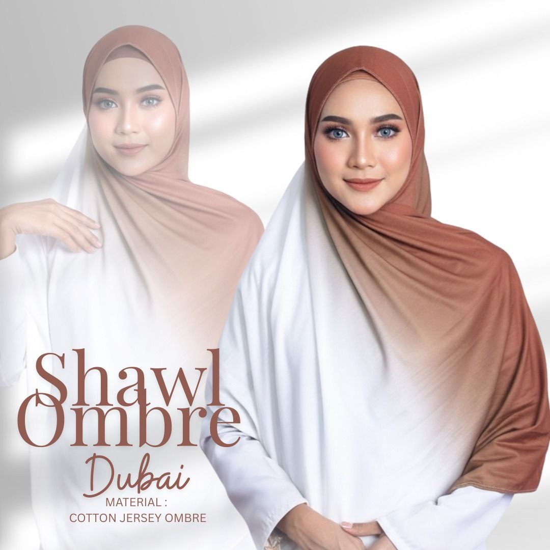 Ombre Jersey Shawl Hijab