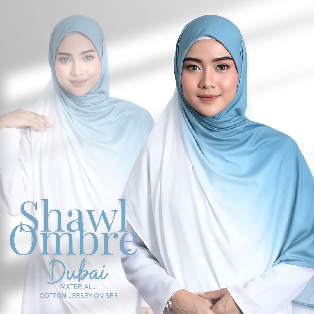 Ombre Jersey Shawl Hijab