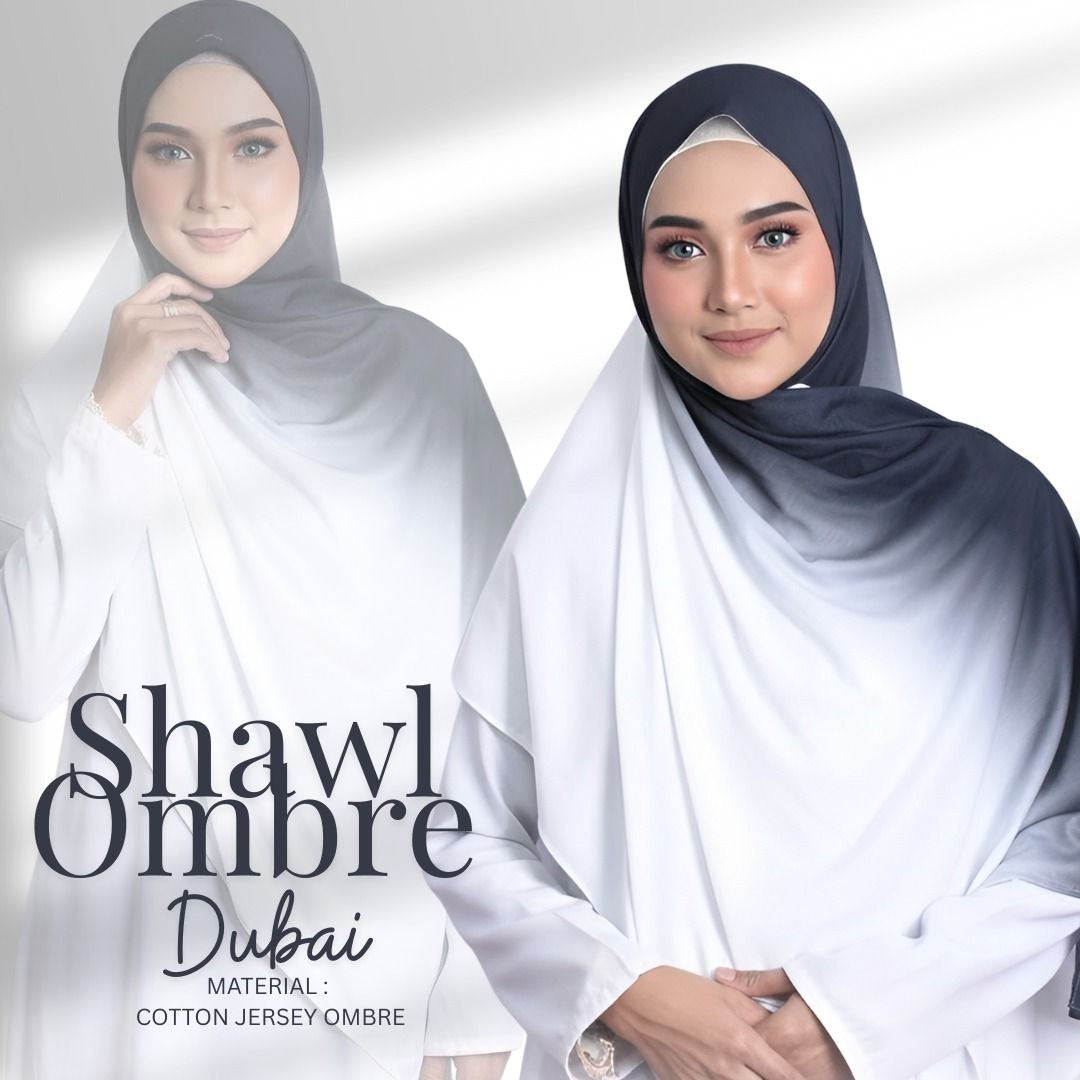 Ombre Jersey Shawl Hijab