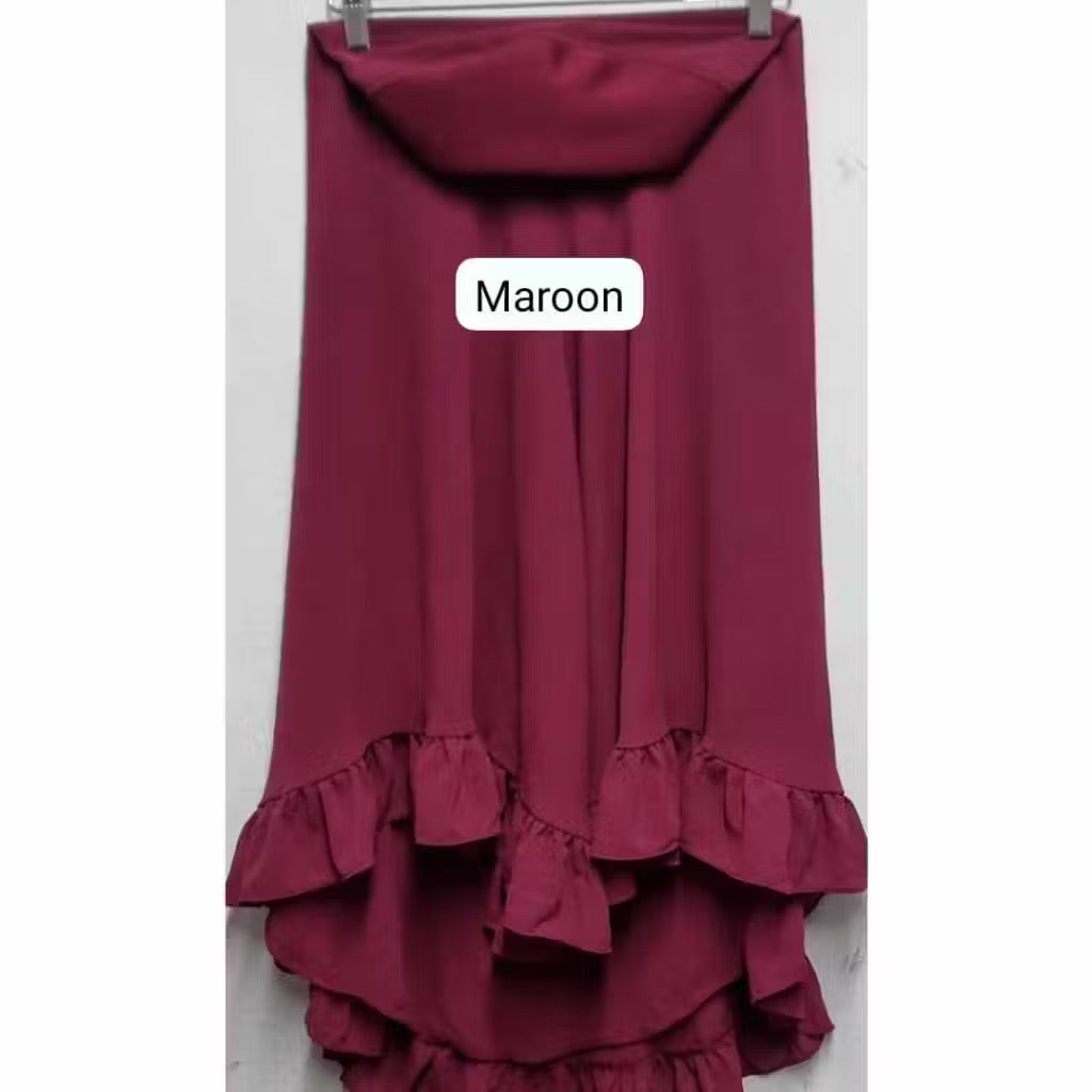 2 Layer Ruffle Chiffon Khimar