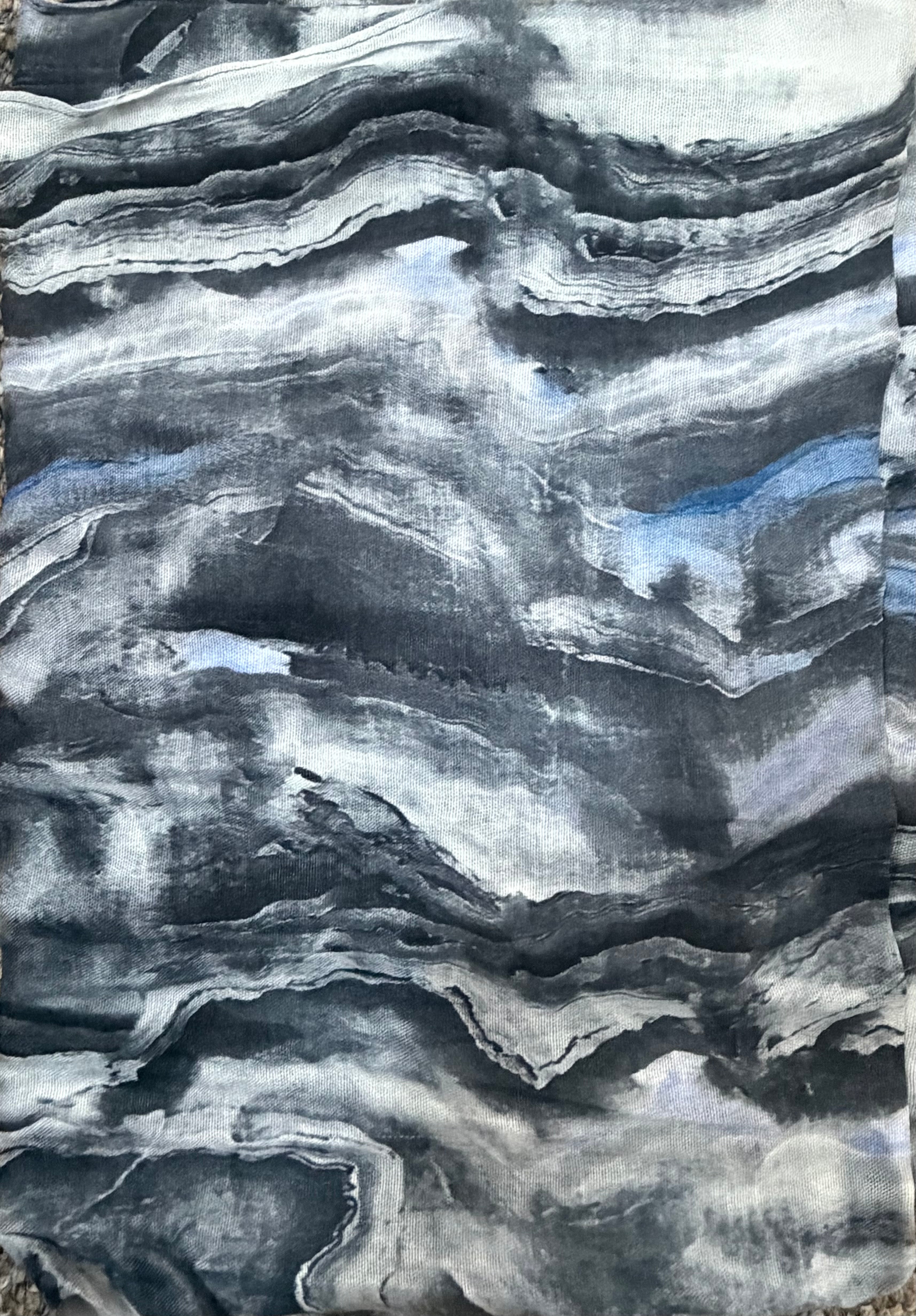 Modal Hijab Wave Print