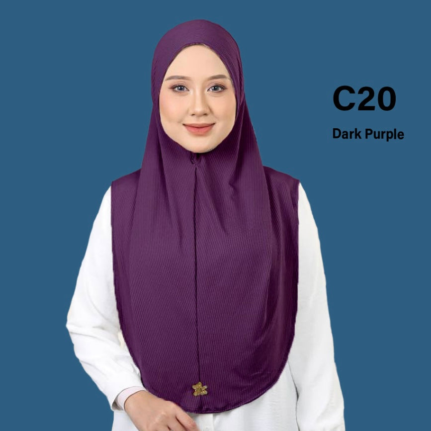 Hijab One Piece - Instant, Comfortable Fit, Versatile Style, Ideal for Everyday Wear Long Islamic sport