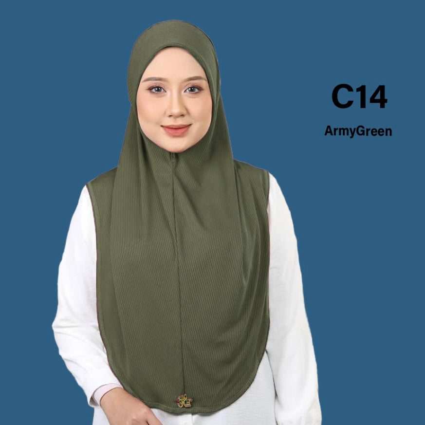 Hijab One Piece - Instant, Comfortable Fit, Versatile Style, Ideal for Everyday Wear Long Islamic sport