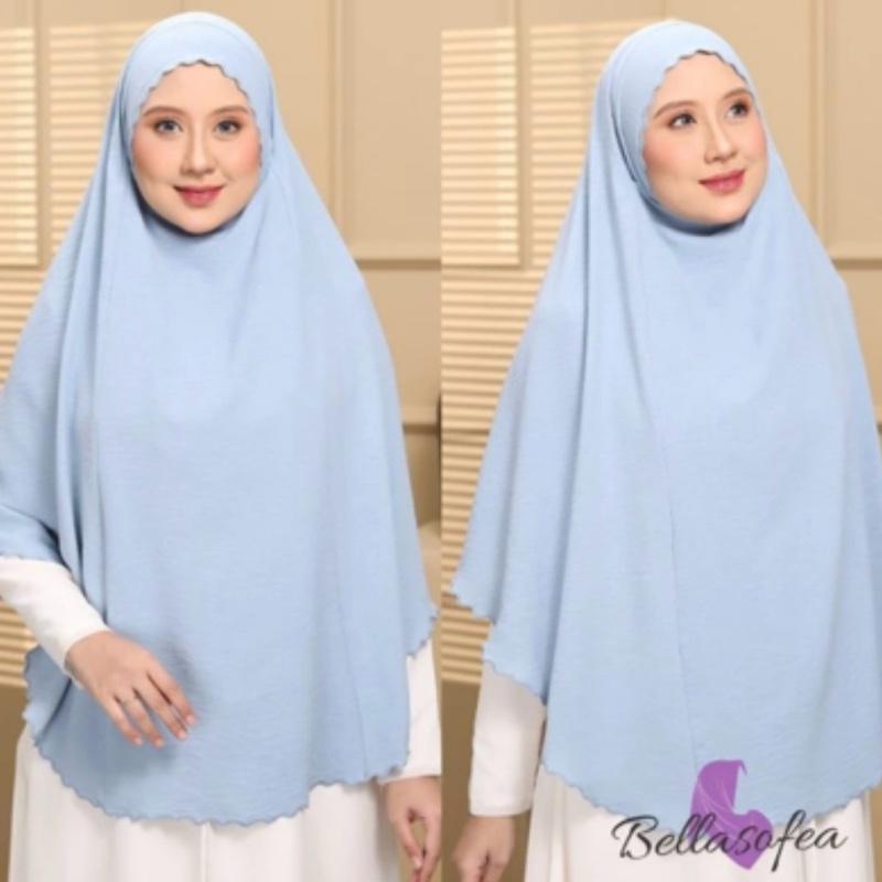 Instant Khimar Large Hijab Umrah Hajj Islamic Prayer modest Cey crepe Ironless Tie back