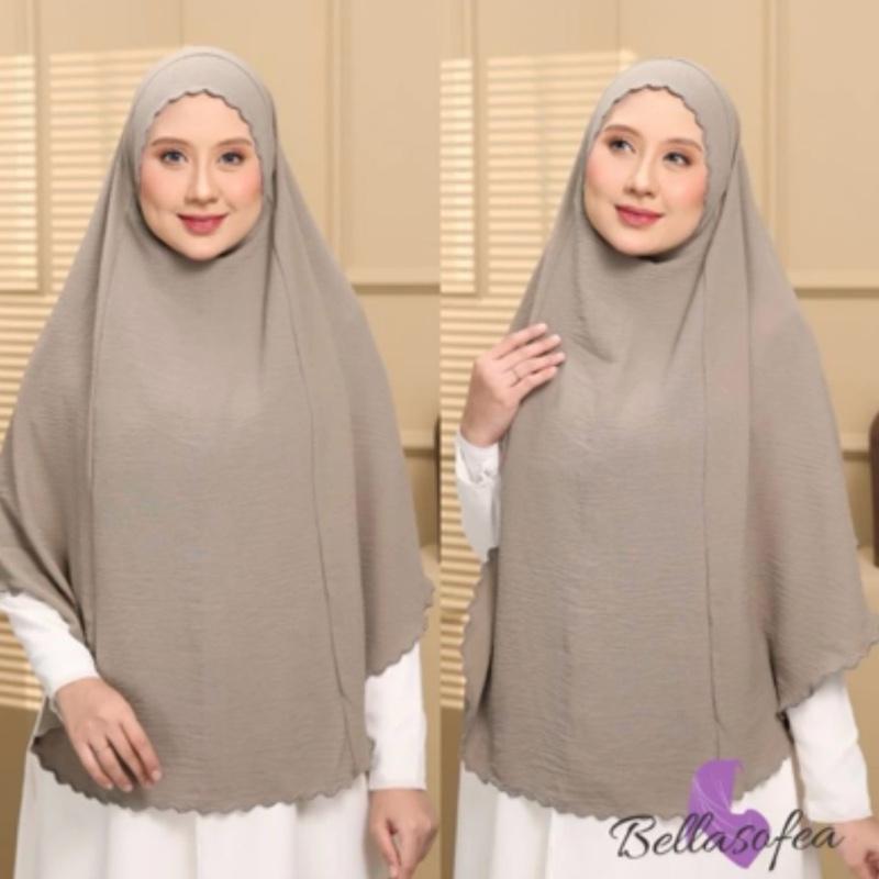 Instant Khimar Large Hijab Umrah Hajj Islamic Prayer modest Cey crepe Ironless Tie back