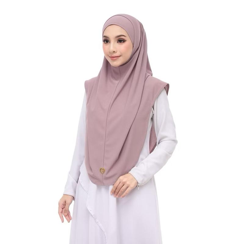 Women's 2 Piece Casual Hijab with Undercap - Soft Cotton, Lightweight Stretch Modal, Ironless Material, Ready to Wear Pull-On Design