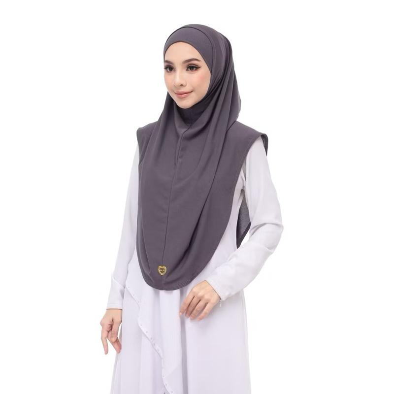 Women's 2 Piece Casual Hijab with Undercap - Soft Cotton, Lightweight Stretch Modal, Ironless Material, Ready to Wear Pull-On Design