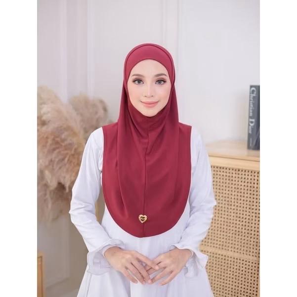Women's 2 Piece Casual Hijab with Undercap - Soft Cotton, Lightweight Stretch Modal, Ironless Material, Ready to Wear Pull-On Design