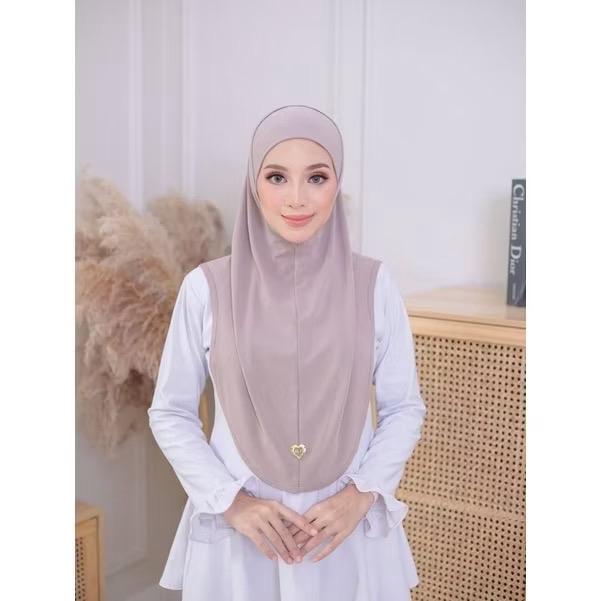 Women's 2 Piece Casual Hijab with Undercap - Soft Cotton, Lightweight Stretch Modal, Ironless Material, Ready to Wear Pull-On Design
