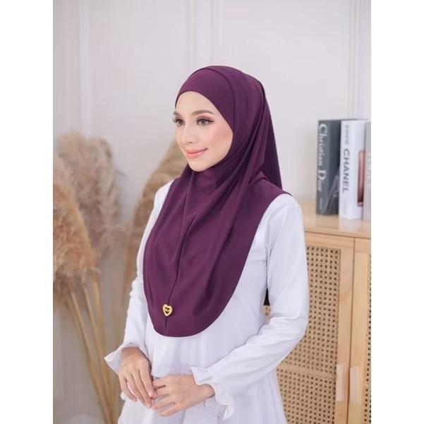 Women's 2 Piece Casual Hijab with Undercap - Soft Cotton, Lightweight Stretch Modal, Ironless Material, Ready to Wear Pull-On Design