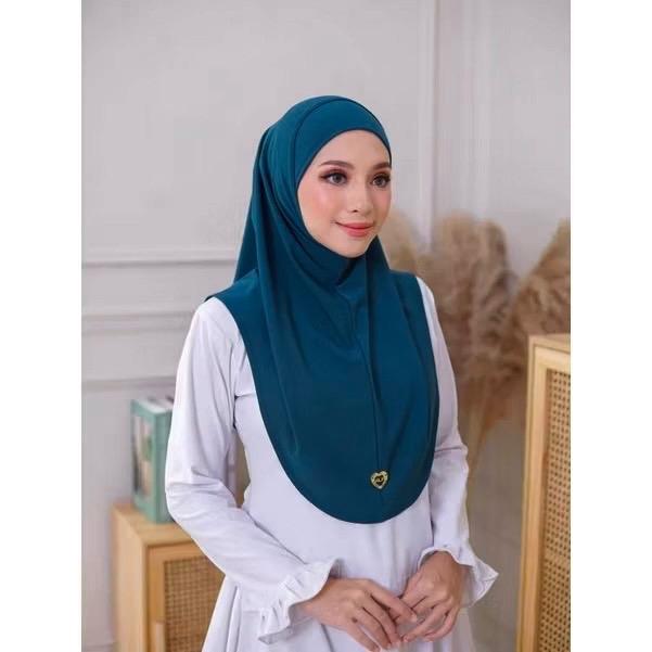 Women's 2 Piece Casual Hijab with Undercap - Soft Cotton, Lightweight Stretch Modal, Ironless Material, Ready to Wear Pull-On Design