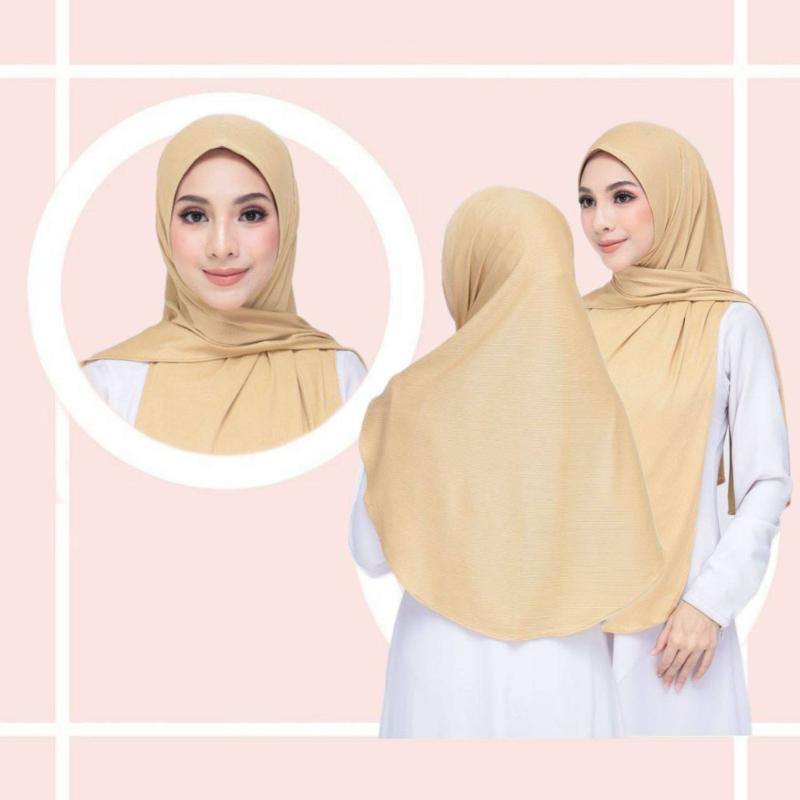 Instant Jersey Ribbed Shawl Hijab for Everyday Wear fashionable muslim Colorful Add-Ons sport Navy and other colors