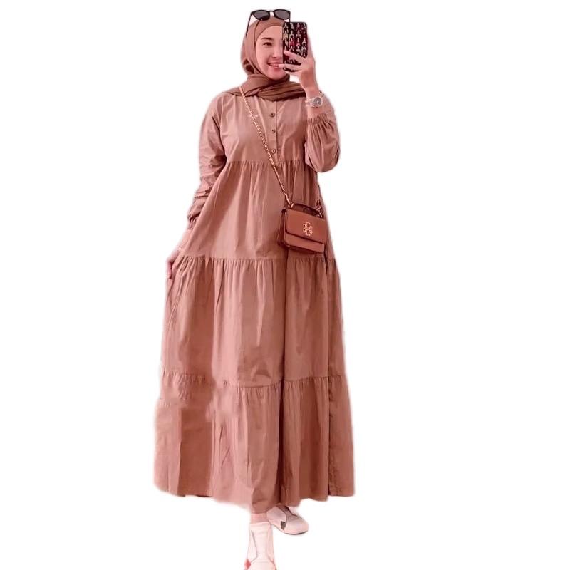 Modest Casual Cotton Rayon Dress for Women - Stylish , comfortable Versatile Outfit Everyday Wear Womenswear fashion dress long maxi summer