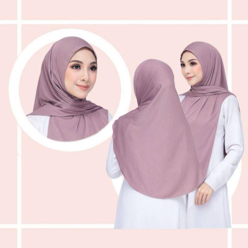 Instant Jersey Ribbed Shawl Hijab for Everyday Wear fashionable muslim Colorful Add-Ons sport Navy and other colors