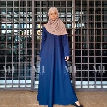 Simple Plain Abaya with Front Zip for Everyday Use breastfeeding friendly abayas modest casual eid outfit shopping