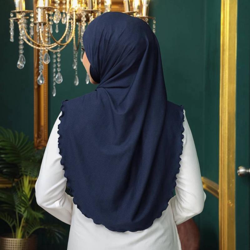 Instant Pull-On One-Piece Hijab - Ready to Wear, Adjustable Fit, Versatile Design, Ideal for Everyday Wear Lightweight Stretch sports