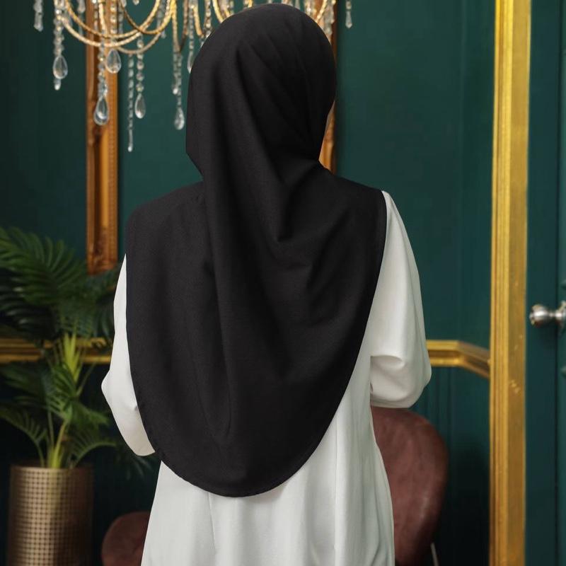 Black Instant One Piece Hijab for Everyday Use - Comfortable Fit, Versatile Design, Ideal for Everyday Wear hijabi sports Long Islamic