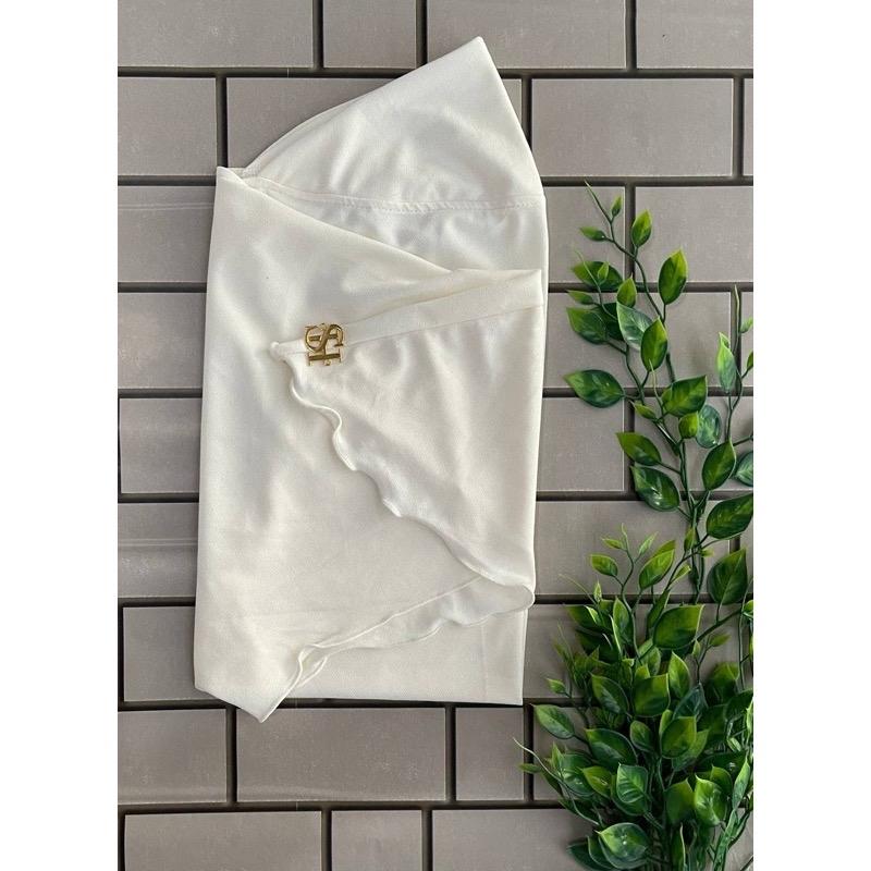 Instant one piece Hijab - White, Simple Design, Comfortable Fit, Ideal for Everyday Wear, islamic school or sunday school