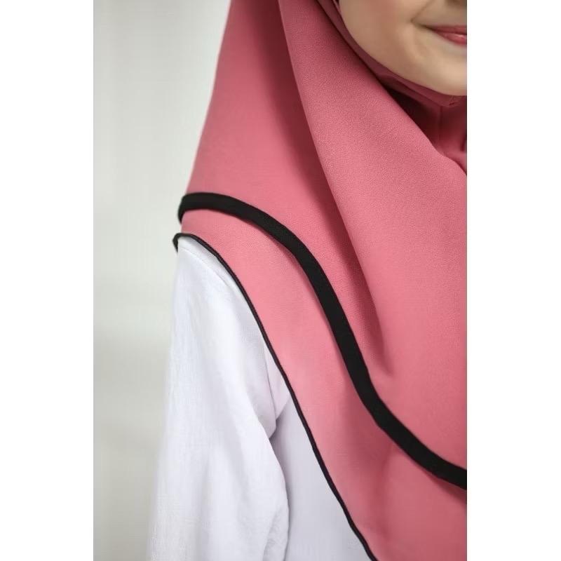 Kids Instant pull on One Piece Elegant Hijab - Available in Various Colors, Comfortable Fit, Suitable for all occasion instant hijab