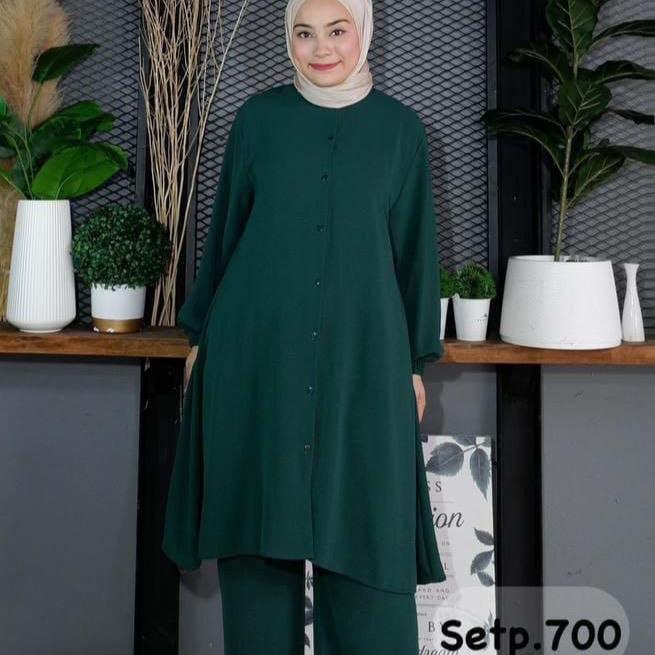 Abayas Dress for Women Long Sleeve Loose Top and Pants Set 2 Pcs - Lightweight, Versatile for Work & Everyday Wear, Islamic Design
