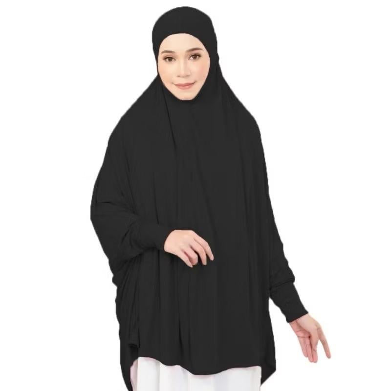 Prayer Hijab with Sleeve - Comfortable Fit for Daily Wear, prayer, and umrah