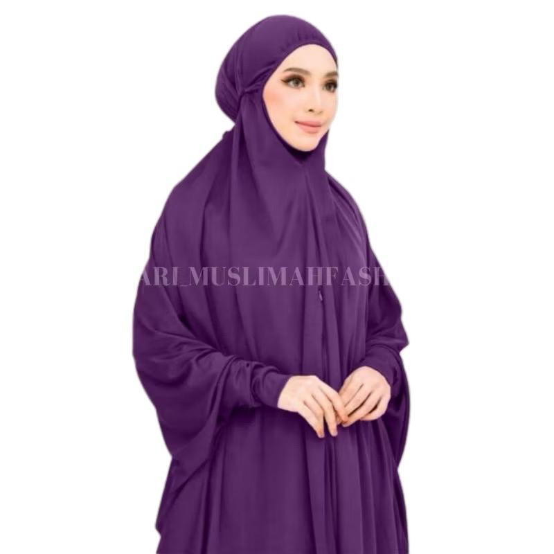 Prayer Hijab with Sleeve - Comfortable Fit for Daily Wear, prayer, and umrah