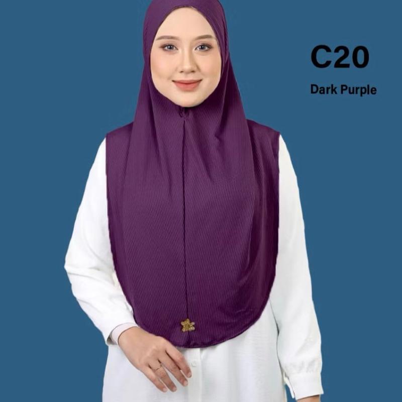 Hijab One Piece - Instant, Comfortable Fit, Versatile Style, Ideal for Everyday Wear Long Islamic sport