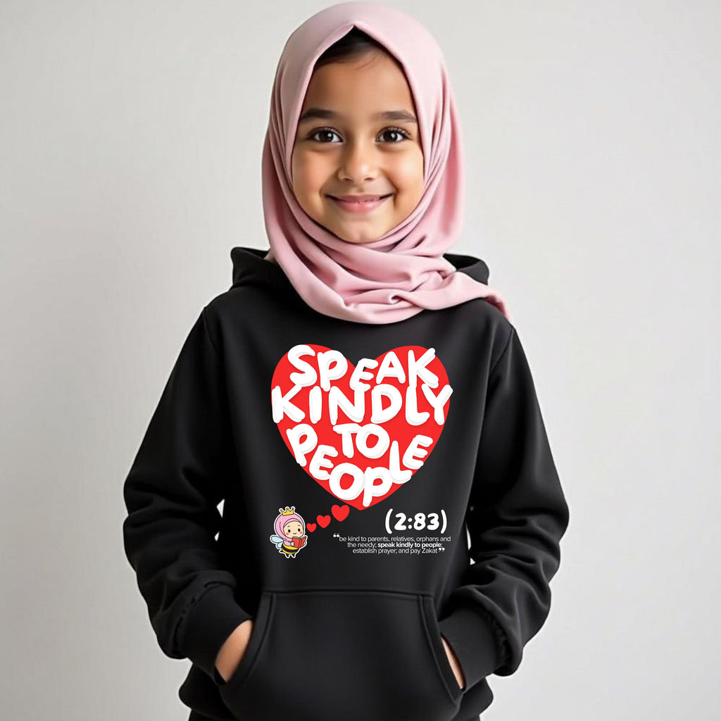 Islamic quotes kids hoodie motivational and positive girls hoodie