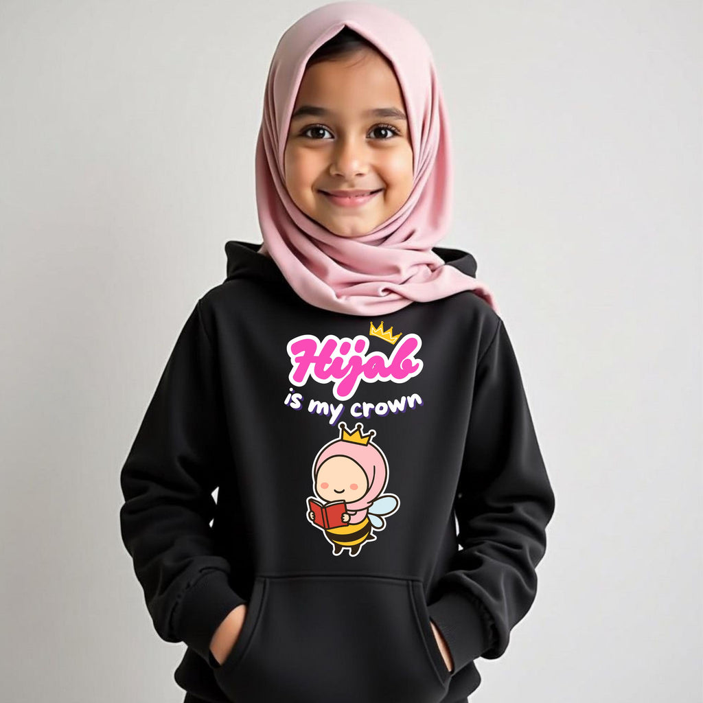 Islamic quotes kids hoodie motivational and positive girls hoodie