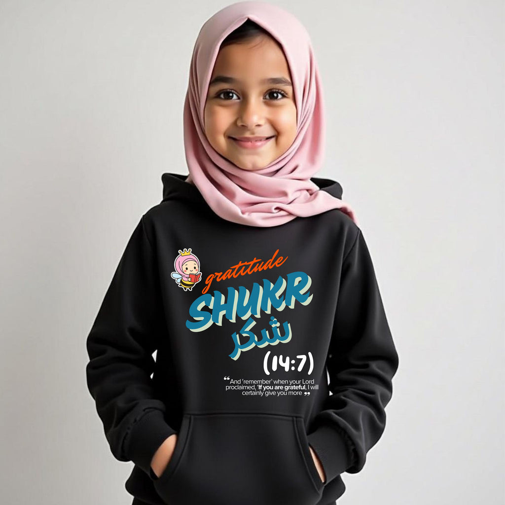 Islamic quotes kids hoodie motivational and positive girls hoodie
