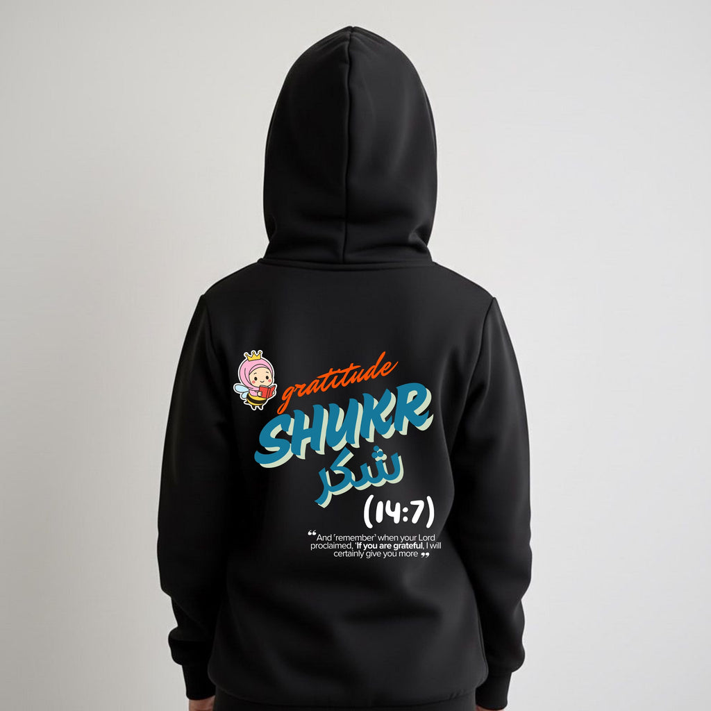 Islamic quotes kids hoodie motivational and positive girls hoodie