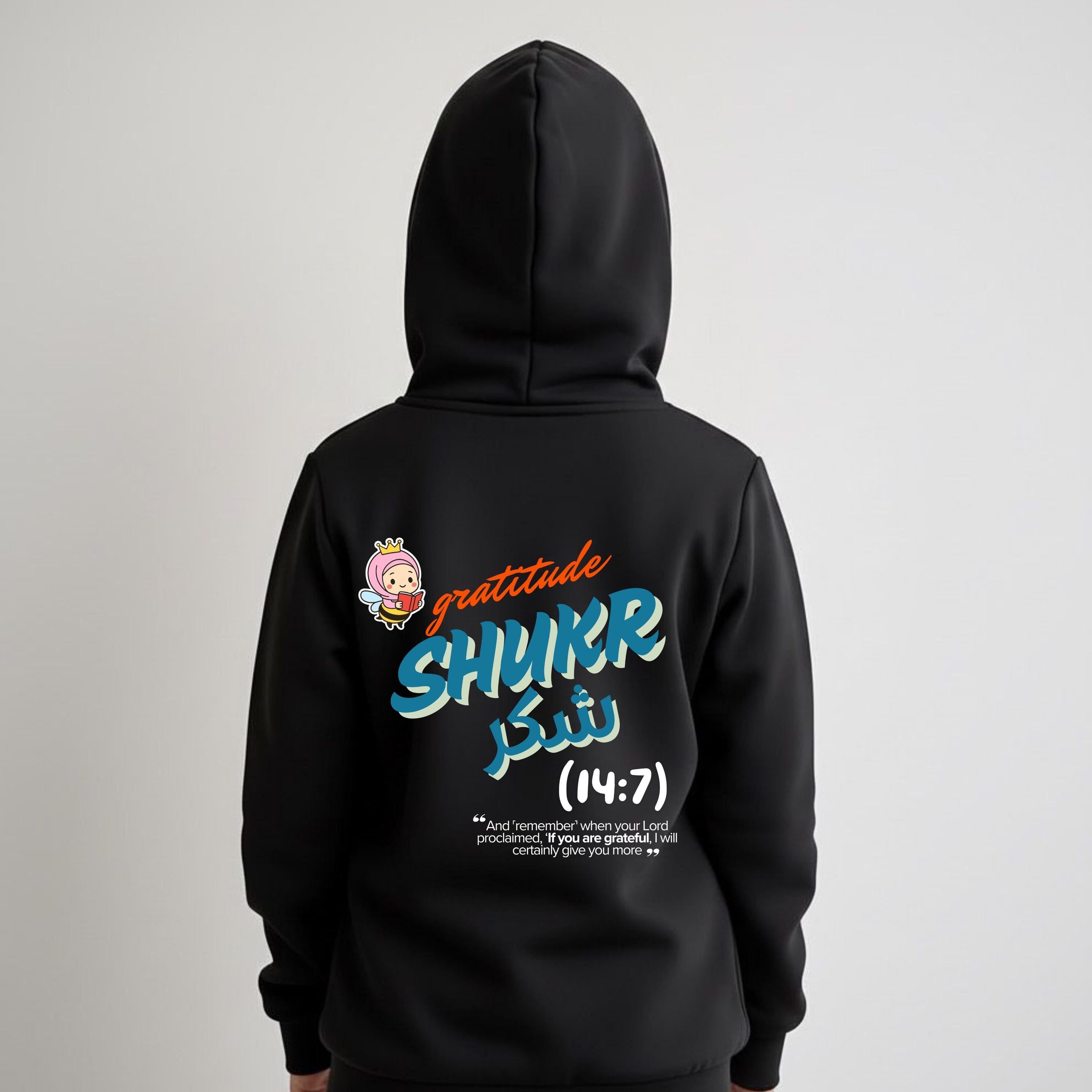 Islamic quotes kids hoodie motivational and positive girls hoodie