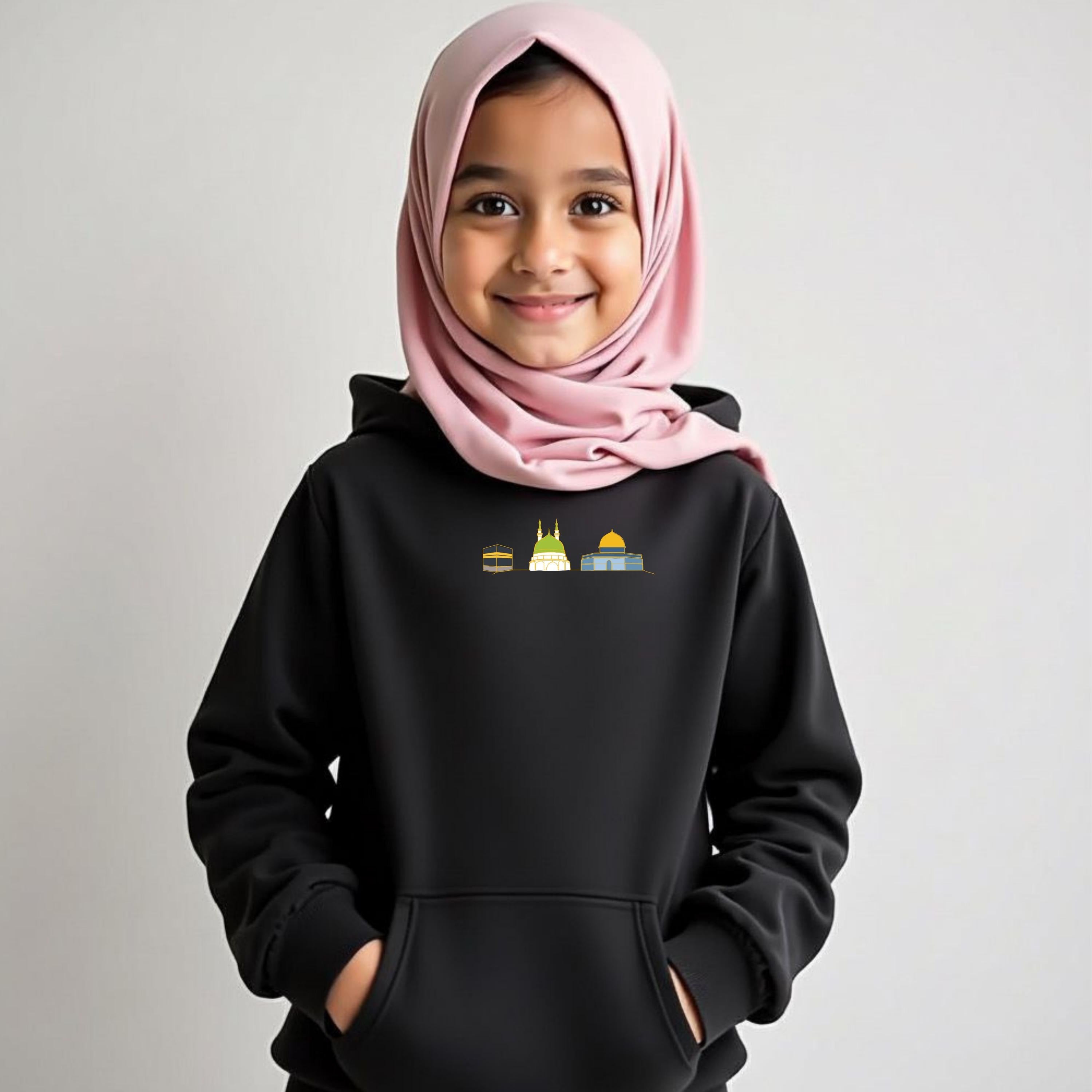 Islamic quotes kids hoodie motivational and positive girls hoodie
