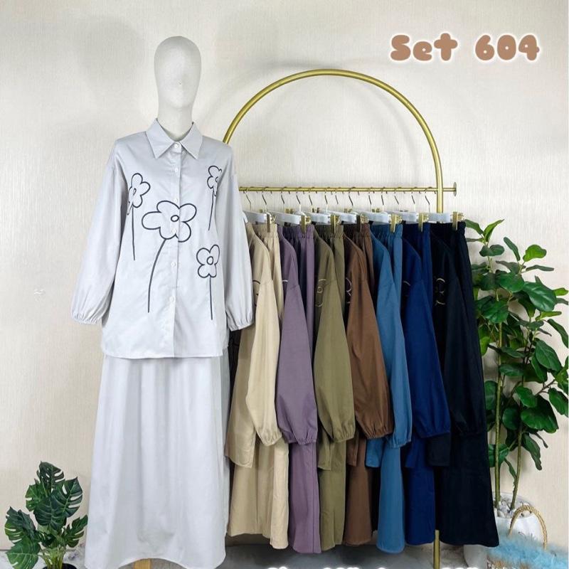 2 Piece Clothes Set with Dress Skirt in Soft Fabric and Stylish Design