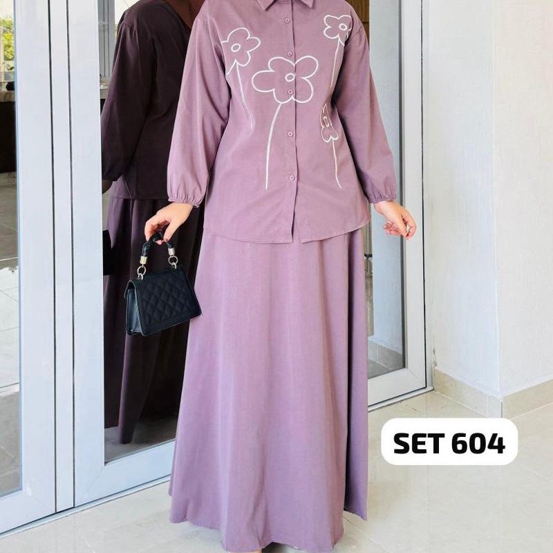 2 Piece Clothes Set with Dress Skirt in Soft Fabric and Stylish Design