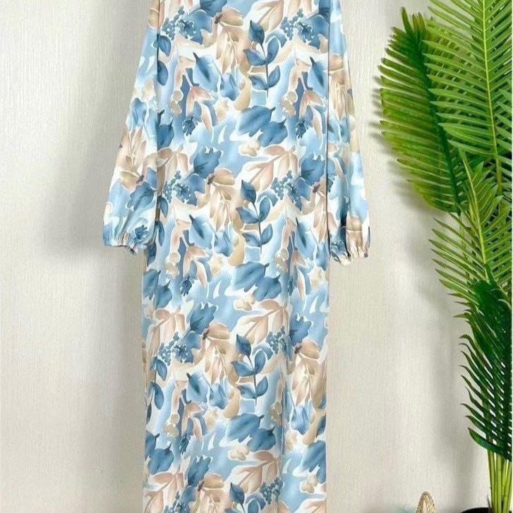 Floral Maxi Dress Kaftan Women's Fashionable easy to wear