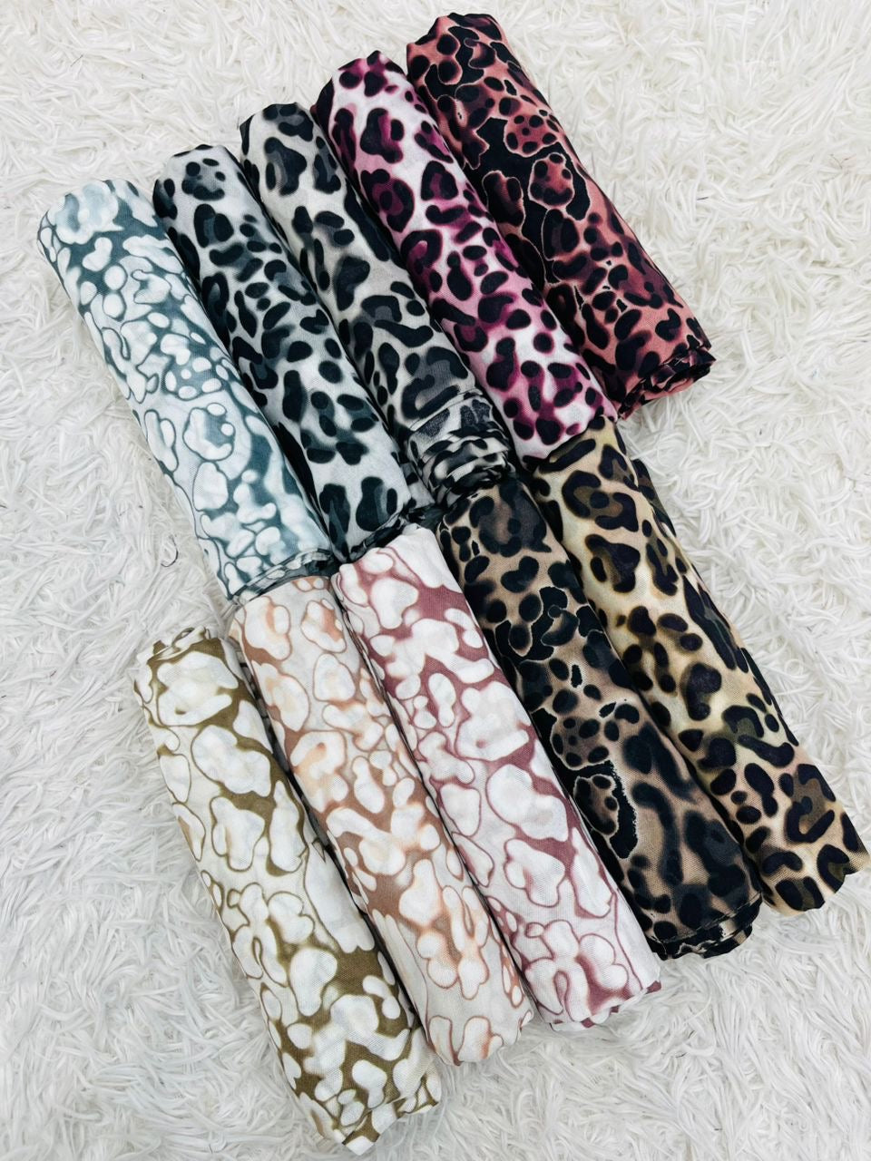 Modal Hijab Leopard Print