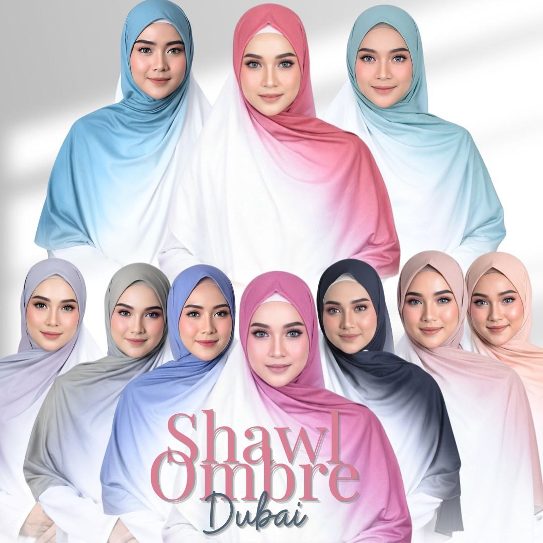 Ombre Jersey Shawl Hijab