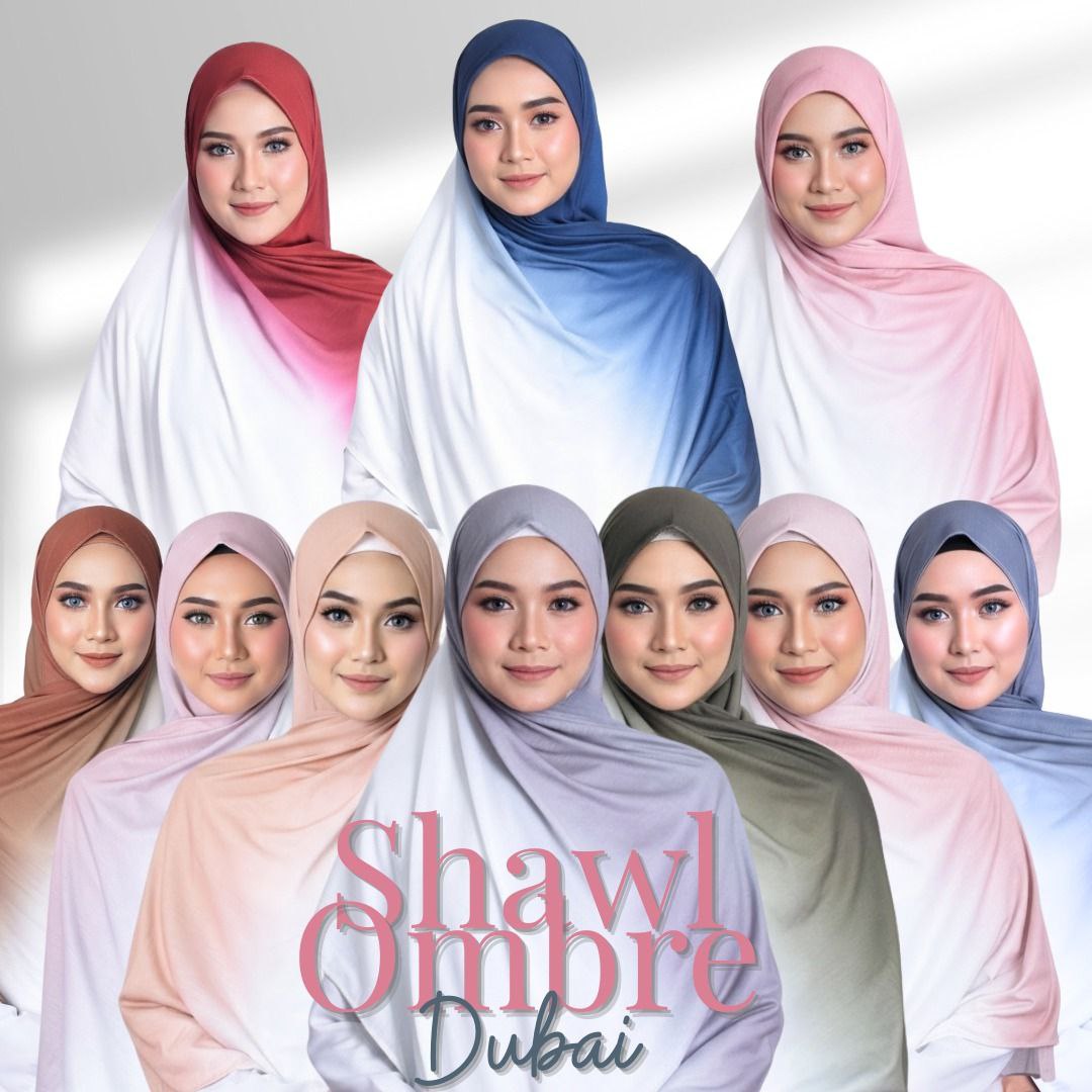 Ombre Jersey Shawl Hijab