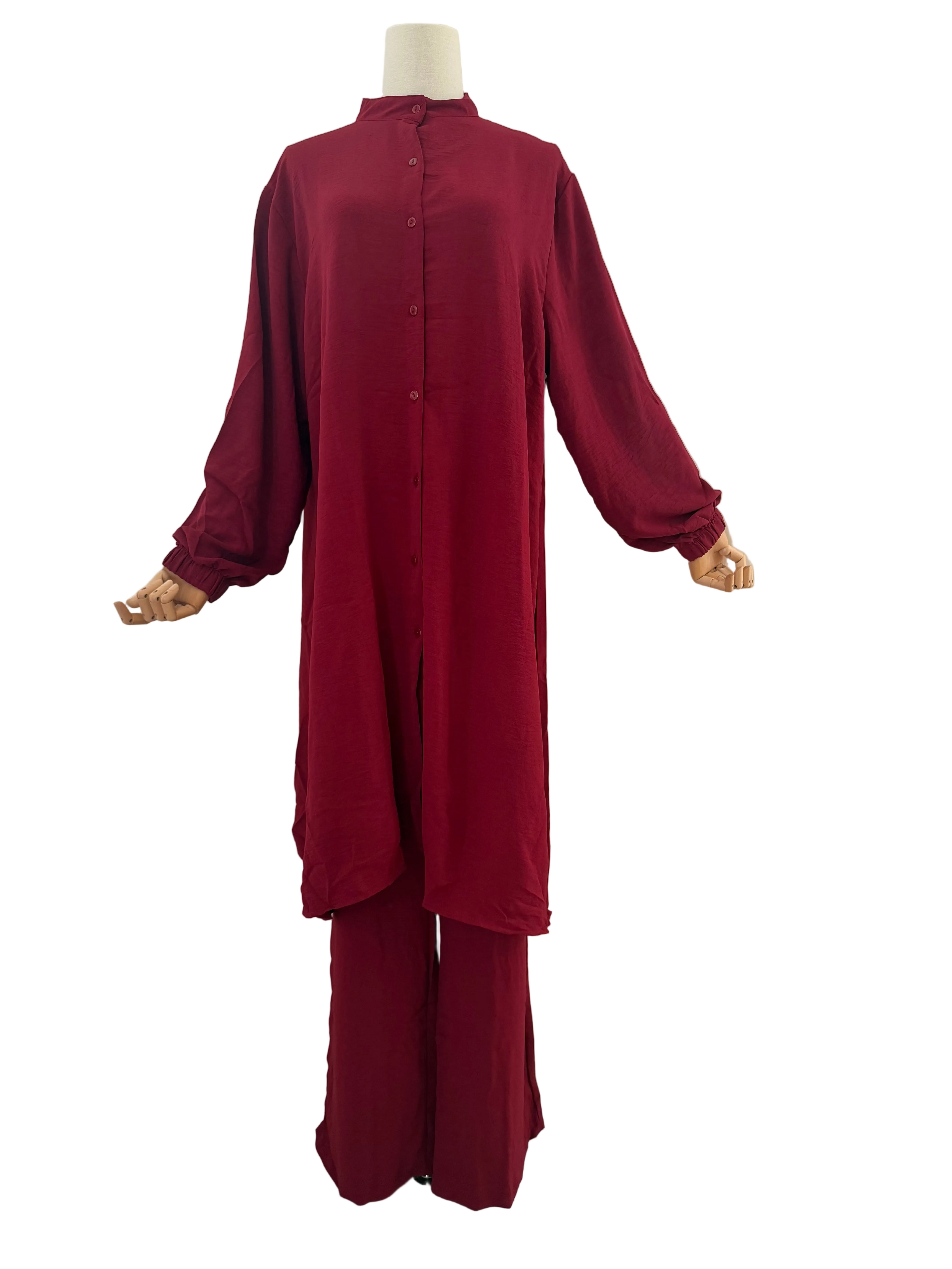 Kawthaar Ironless Modest Muslimah Two Piece Suit | Breathable Cey Crepe | Breastfeeding Friendly | One Size