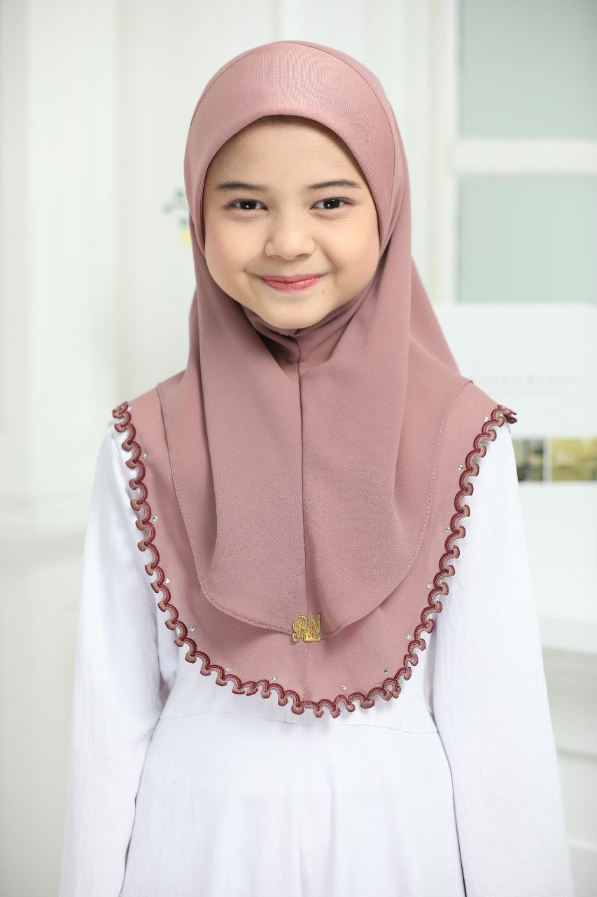 Qaisara Instant chiffon kids hijab