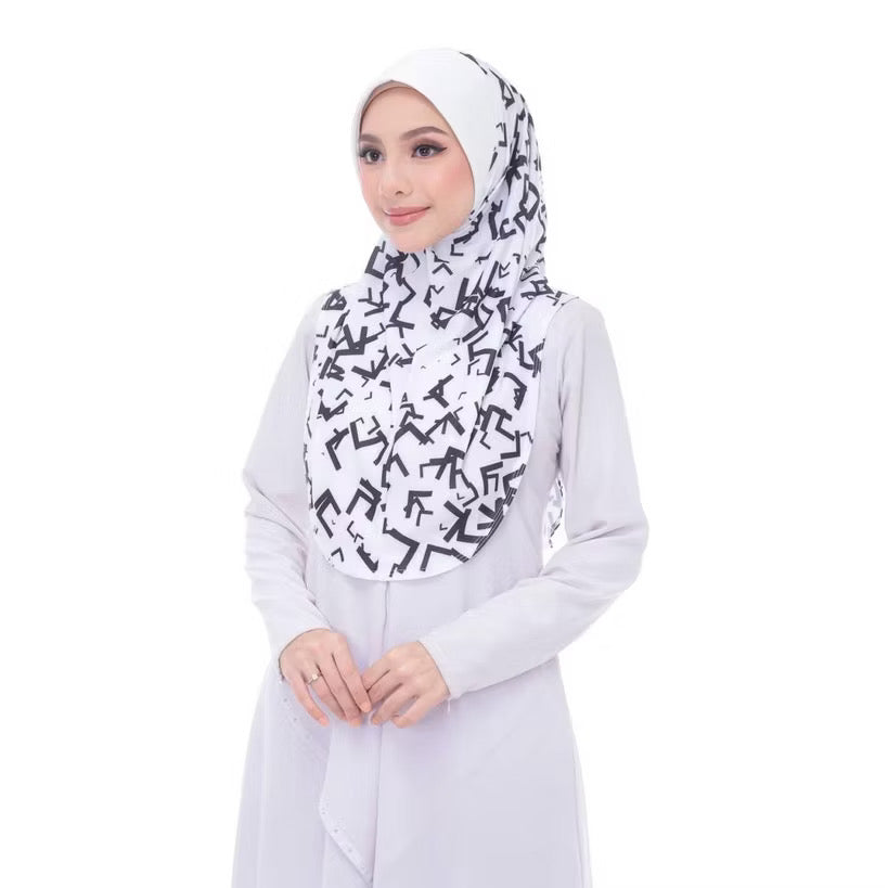 Instant Printed Hijab