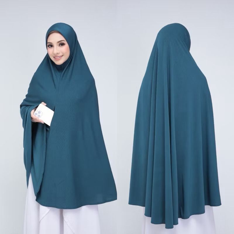 Long Prayer Khimar with pocket, convenient for Hajj and Umrah