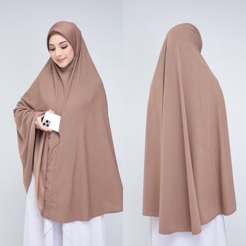 Long Prayer Khimar with pocket, convenient for Hajj and Umrah