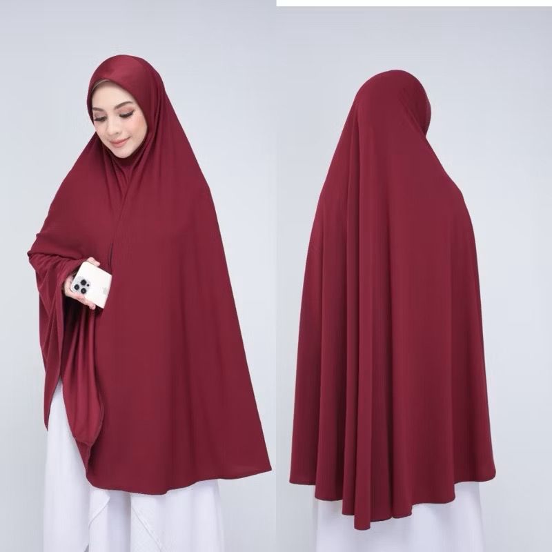 Long Prayer Khimar with pocket, convenient for Hajj and Umrah