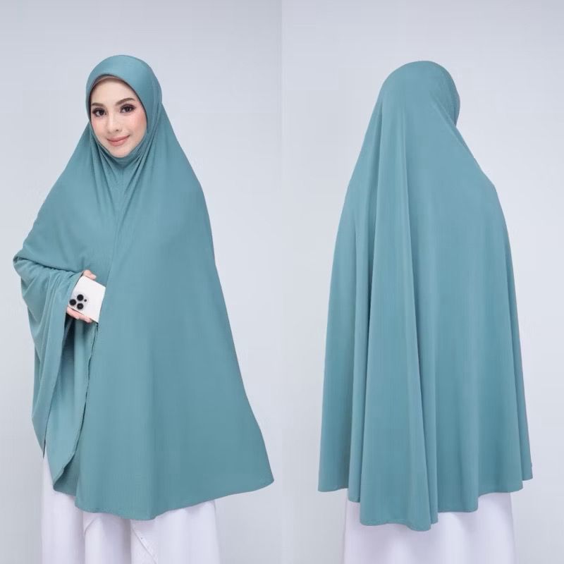 Long Prayer Khimar with pocket, convenient for Hajj and Umrah
