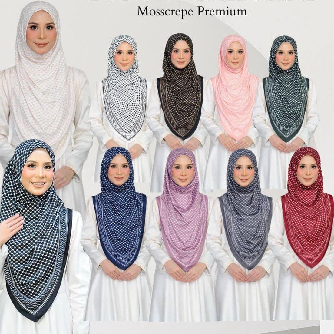 Kufiyyeh Instant V Shape Hijab